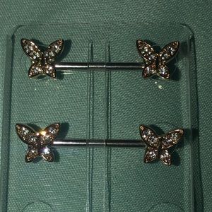 Butterfly Nipple Rings🦋